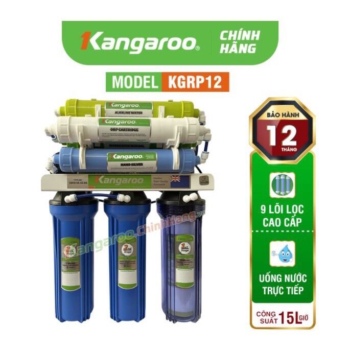 Máy lọc nước kangaroo kgrp12 – 9 lõi không tủ