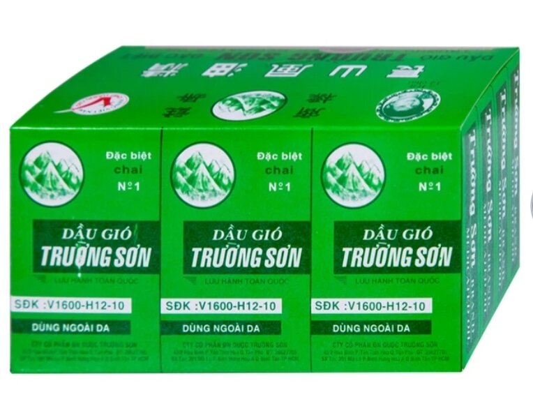 Dầu Gió Xanh Trường Sơn (Lốc/12c/6ml)