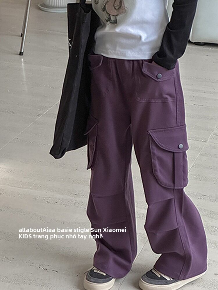 Aiza basic | Girls Cargo Style Leisure Pants Thin Giá 823,000 Đồng*Miễn phí vận chuyển