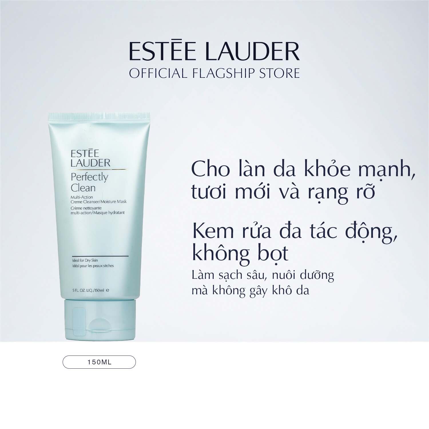 Sữa rửa mặt kiêm Mặt nạ thanh lọc Estee Lauder Perfect Clean Foam Cleanser/Purifying Mask 150ml