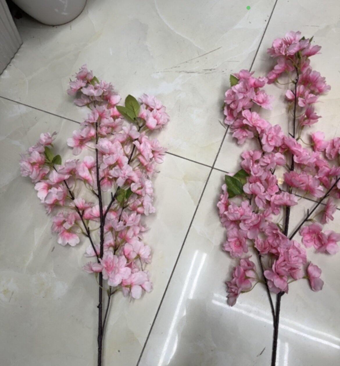 Cành Hoa Anh Đào Lụa Trang Trí