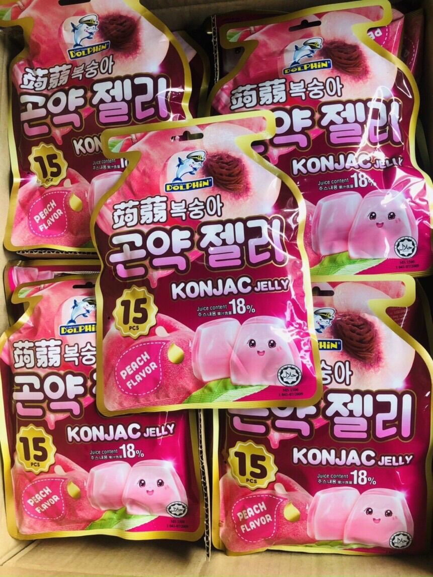 Thạch trái cây zai zai Dolphin Hàn Quốc vị nho