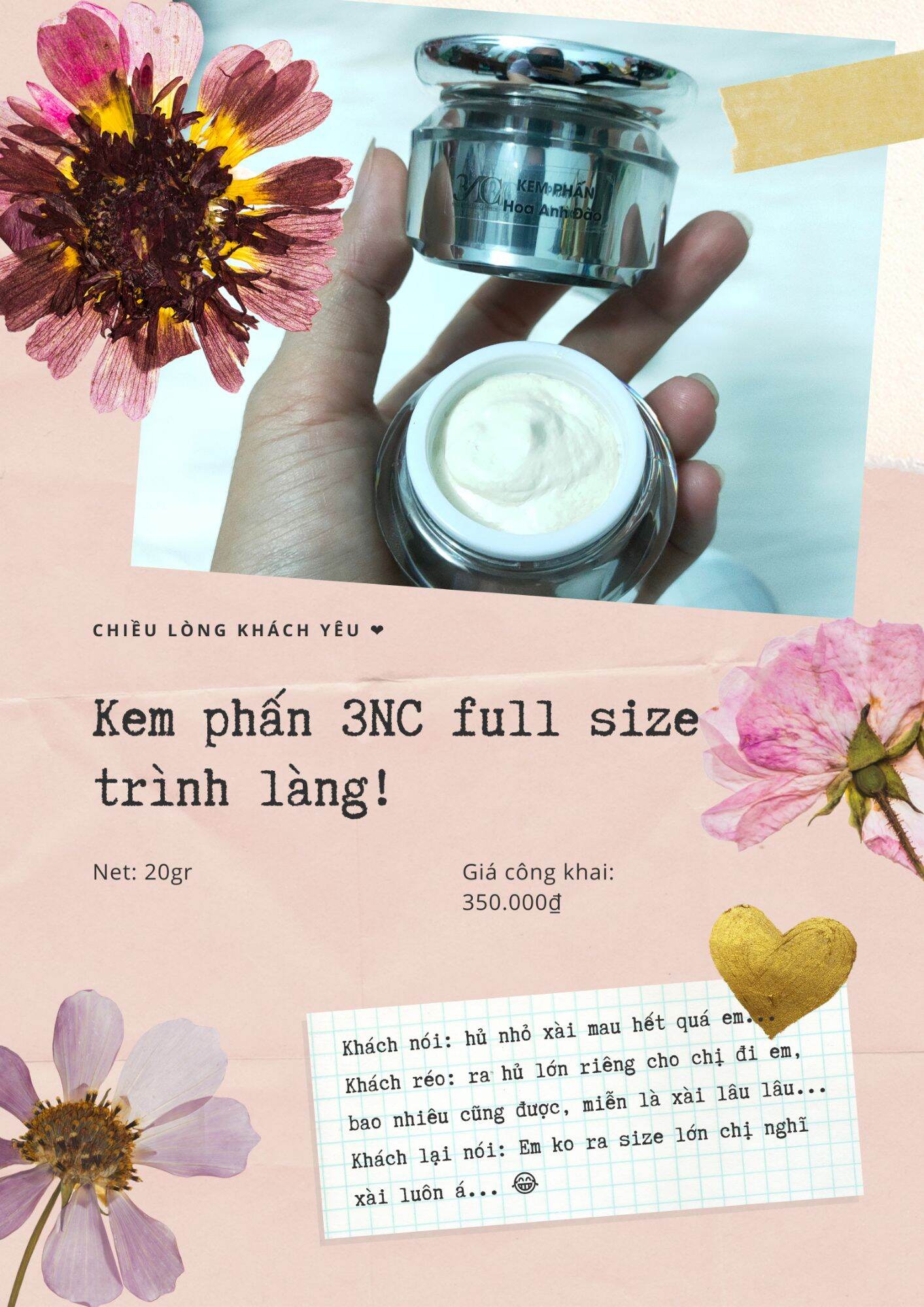 KEM PHẤN HOA ANH ĐÀO 3NC