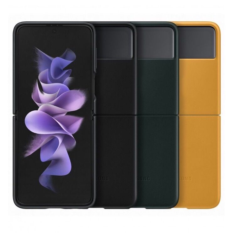 Ốp lưng Da Samsung Galaxy Z Flip 3 Leather Cover - Hàng chính hãng
