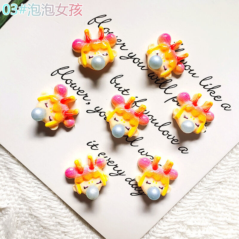 SET 10 charm nail mẫu cô gái