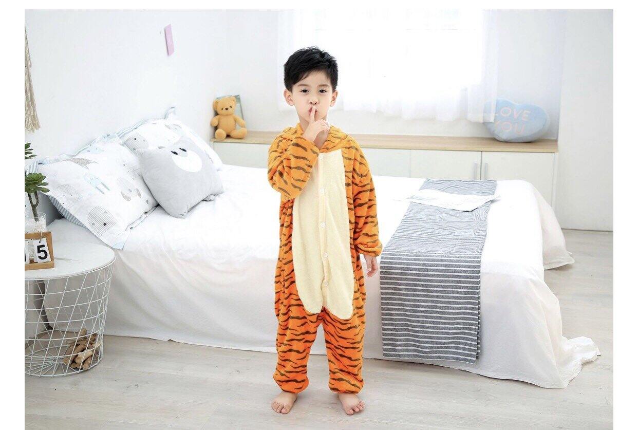 Bộ Đồ Thú Hổ Vằn Trẻ Em
