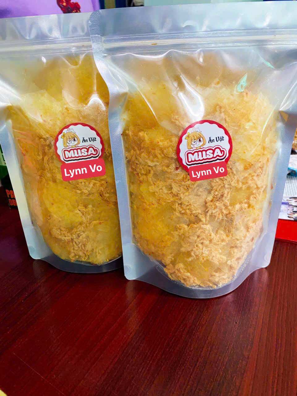 Bánh tráng SaTe TỎI,CHÀ BÔNG (túi zip 250gr)
