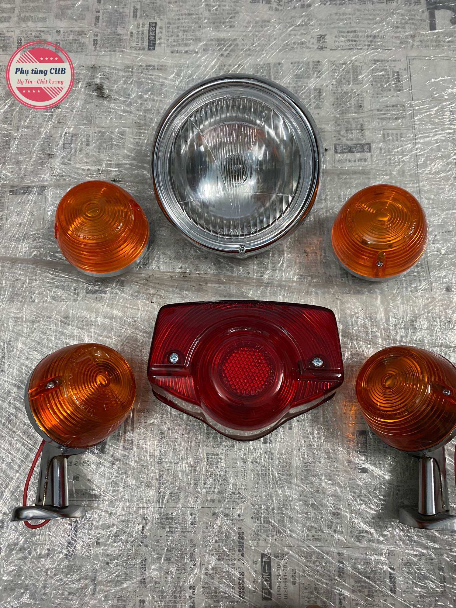 Bộ đèn xe cub 78/70 loại tốt