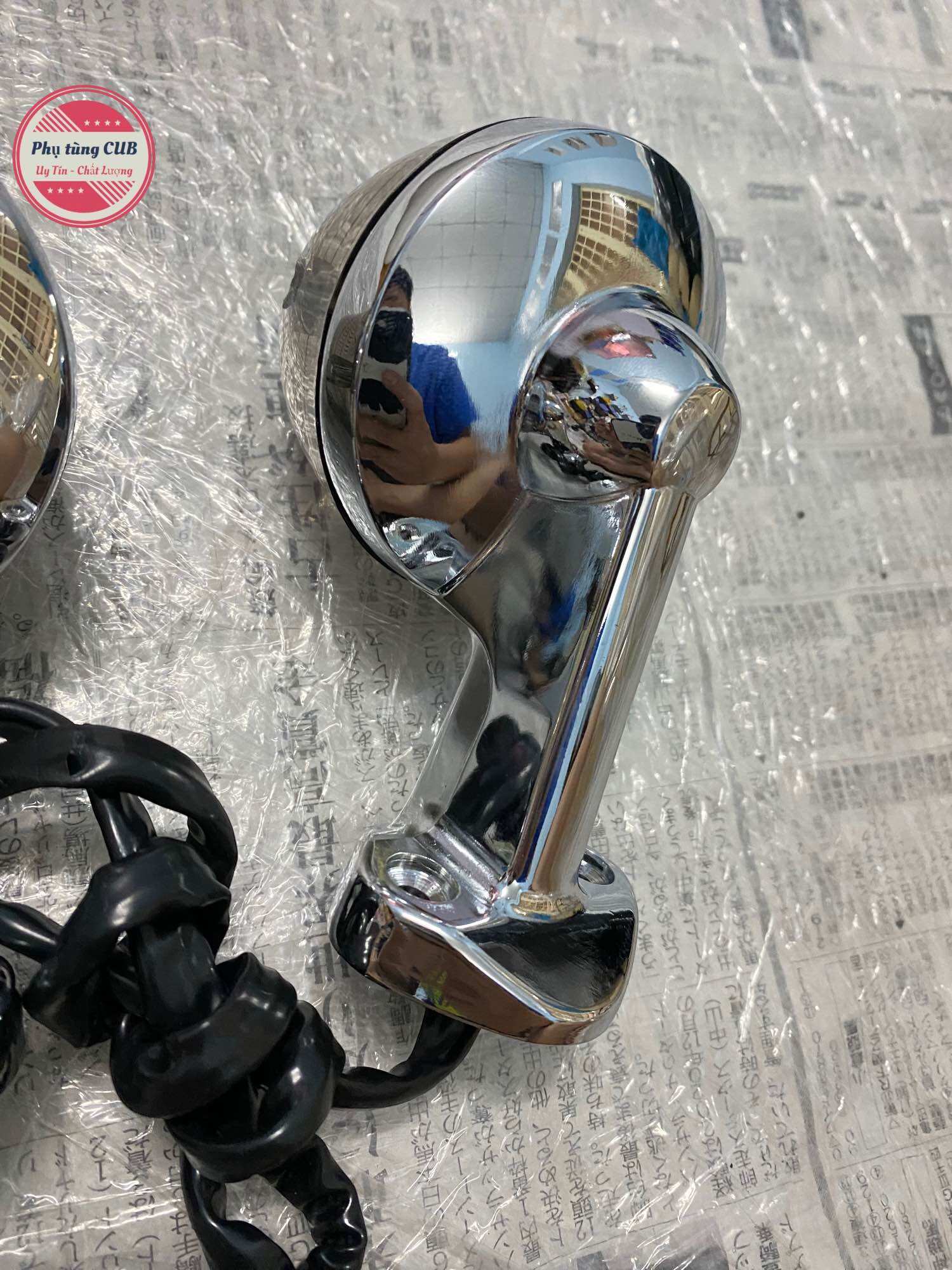Bộ xi nhan xe cub 78 chụp màu khói ( đế trước inox, sau aitimon)