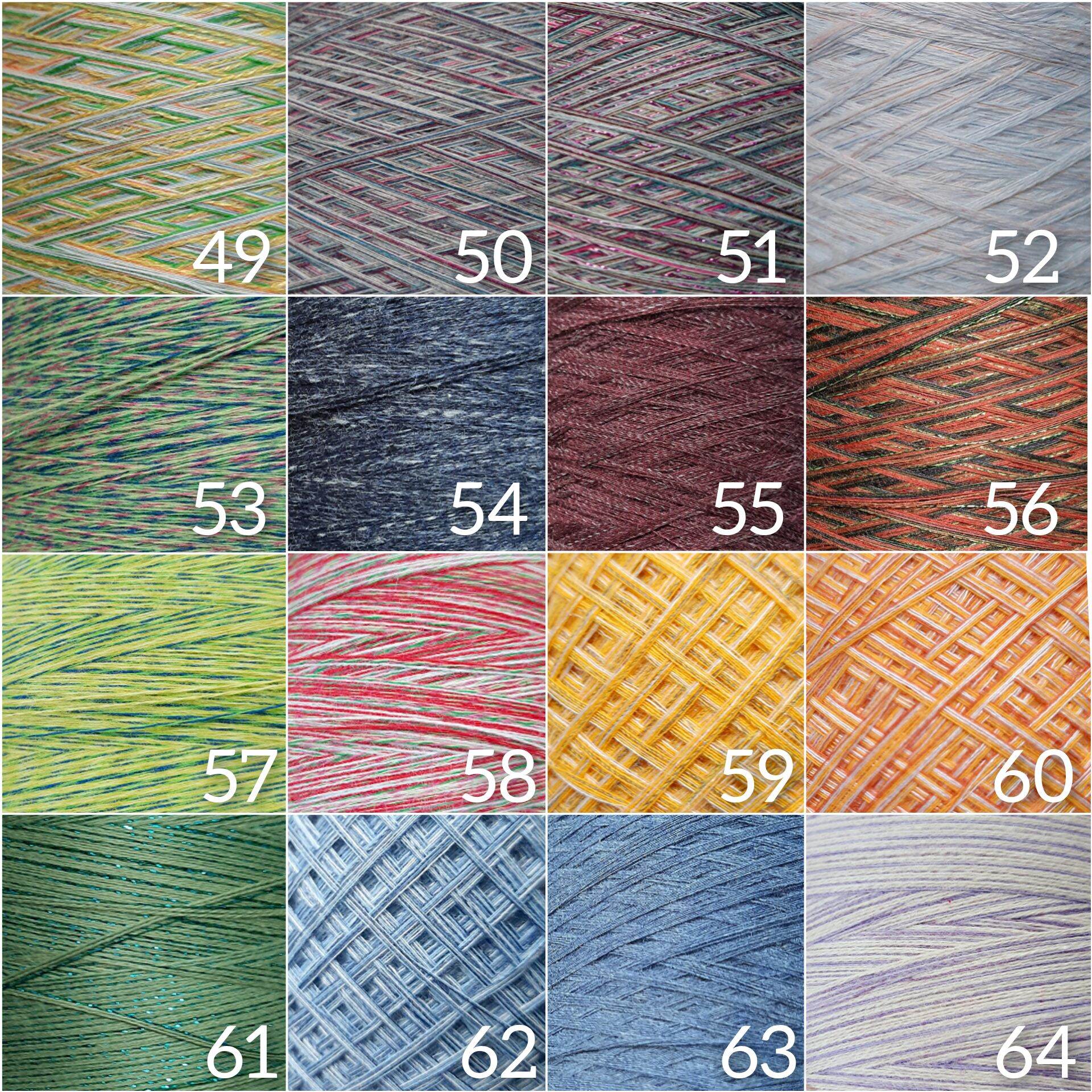 Sợi cotton Hàn màu loang chạp 0.8mm