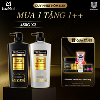 Combo Dầu Gội Và Dầu Xả TRESemmé Lamellar Gloss LamellarBond+ Phủ Bóng 8X Chuẩn Salon 450g, 450g