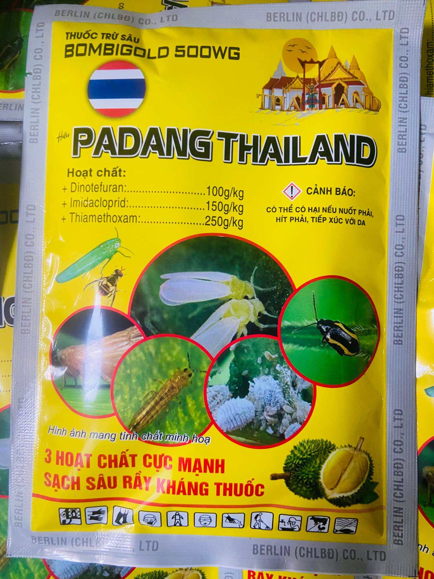  Thuốc trừ sâu Padang Thái Lan 100g 200 lít nước sạch sâu rầy kháng thuốc 