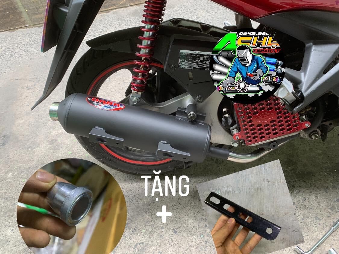 Pô ORBR cổ tặng tiêu cnc sử dụng Vario Click Ab125 Mio Vision