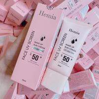 Kem Chống Nắng Hemia Hàng Quốc [Hàng Công Ty] Dưỡng Trắng Nâng Tone SPF50+ Tự Nhiên Thấm Mướt Nhanh Mịn Màng