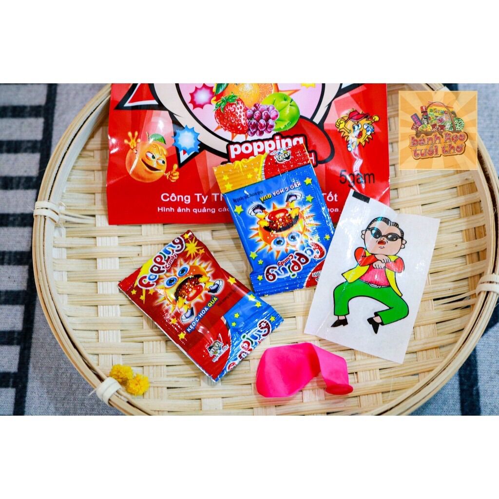 COMBO 20 GÓI KẸO NỔ+ĐỒ CHƠI ROCKS POP TUỔI THƠ