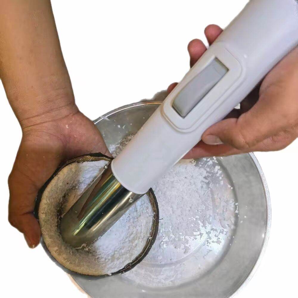  máy nạo dừa khô mụn dừa cầm tay tích điện động có siêu mạnh 