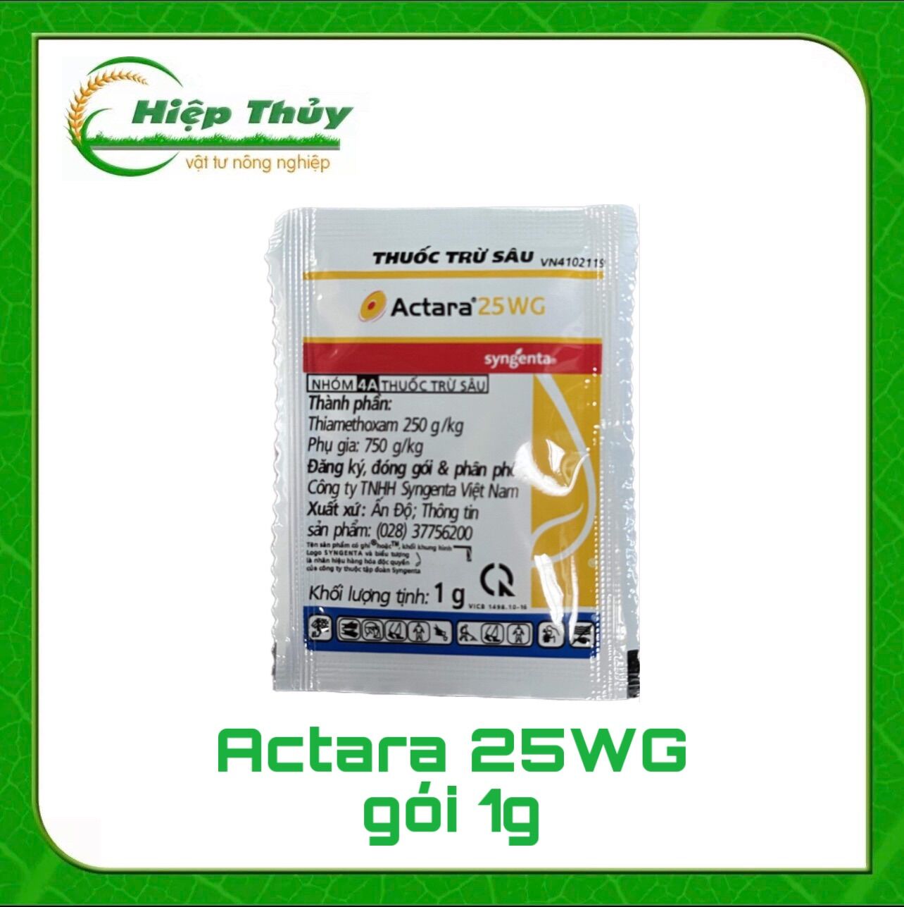 Actara 25WG trừ côn trùng chích hút rầy, rệp, bọ trĩ,...