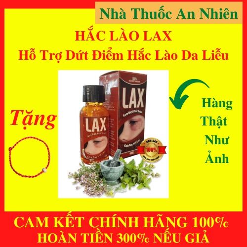 [HCM]Dược Phẩm Hắc Lào Lax - Hỗ Trợ Dứt Điểm Hắc Lào Da Liễu HẮC LÀO TẬN GỐC Lang Ben Chính Hãng- Tặng Kèm Vòng Tay Chỉ Đỏ May Mắn - AN001