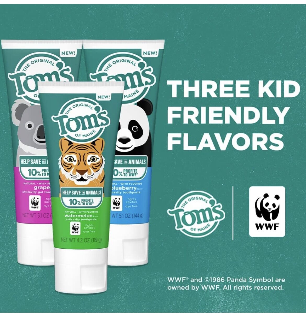 [USA] Kem đánh răng trẻ em TOM'S OF MAINE 144G