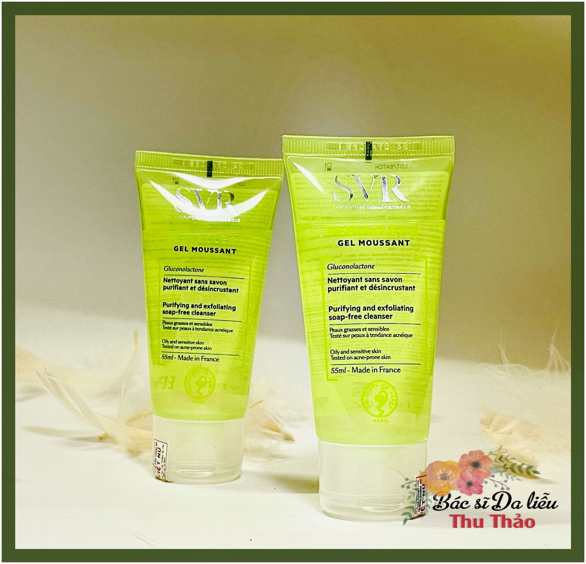 Sữa rửa mặt dành cho da mụn svr sebiaclear gel moussant