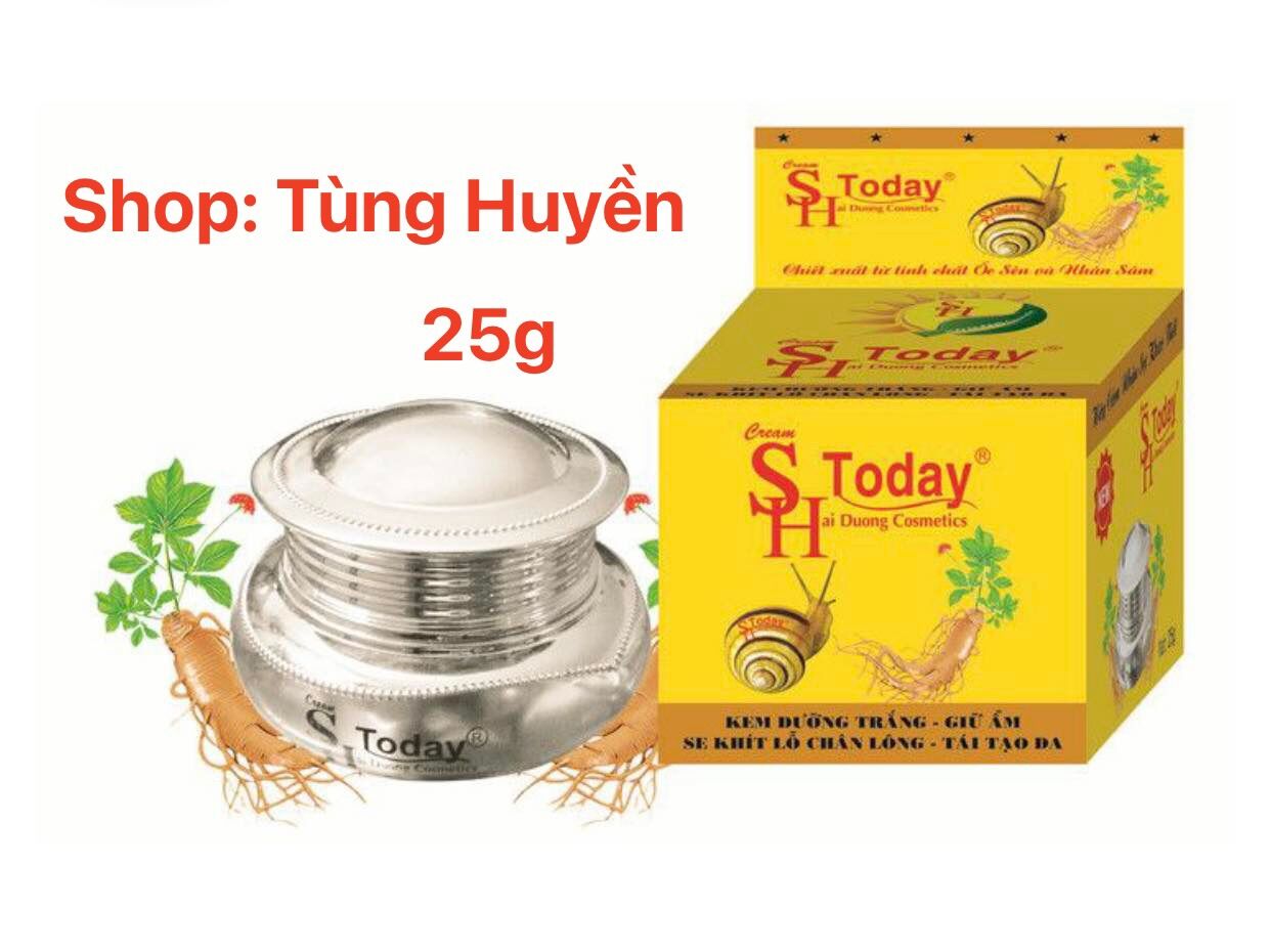 Sh Today Kem dưỡng trắng , giữ ẩm se khít lỗ chân lông giúp tái tạo da (25g)