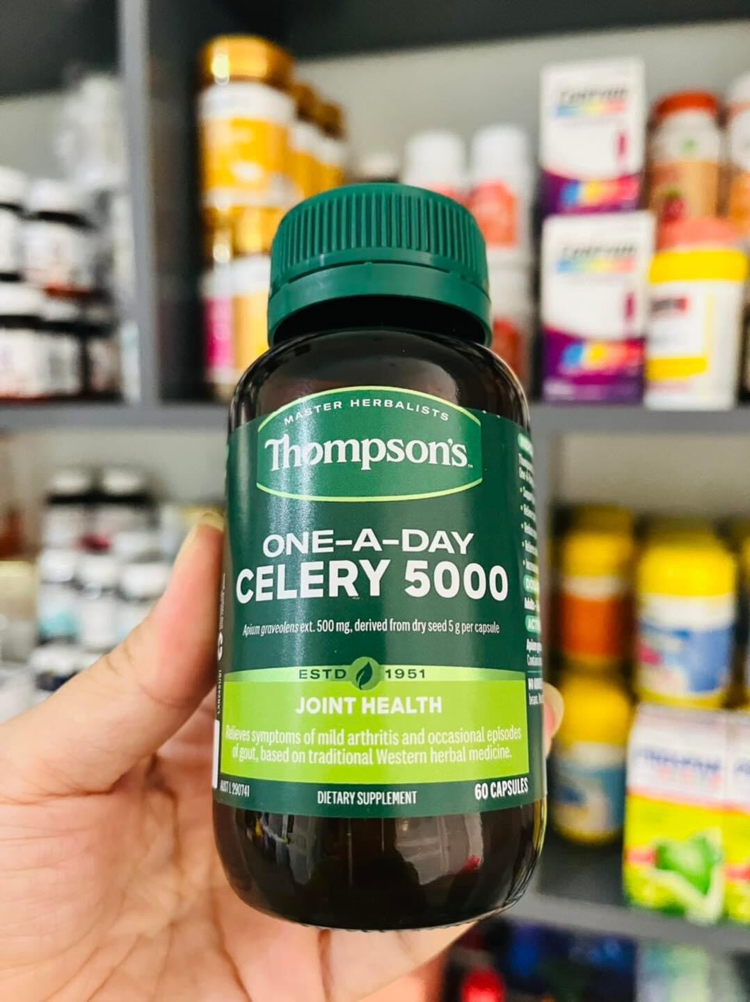 Thompsons Celery Seed 5000mg Gout 60 viên
