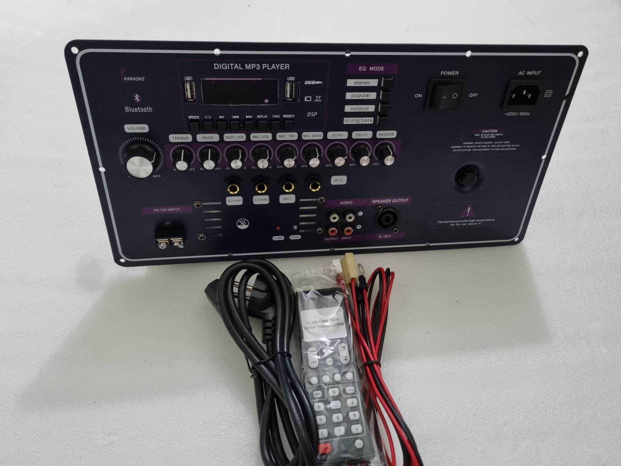 Board mạch loa kéo 4 tấc đôi công suất lớn