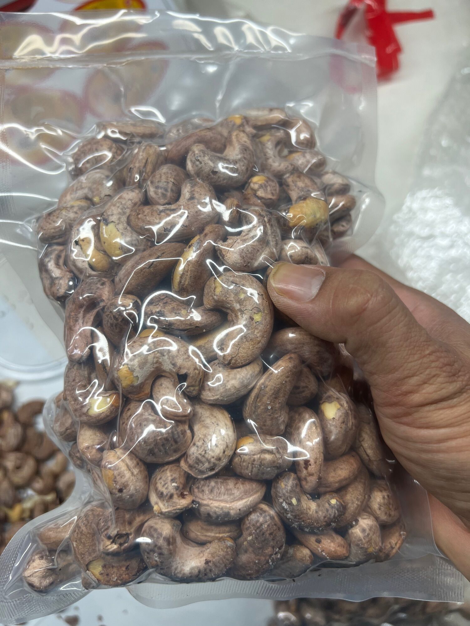 [HOTSALE] [FreeShip] cashew salt pack with coconut shell zip bag 500gr cashew nut