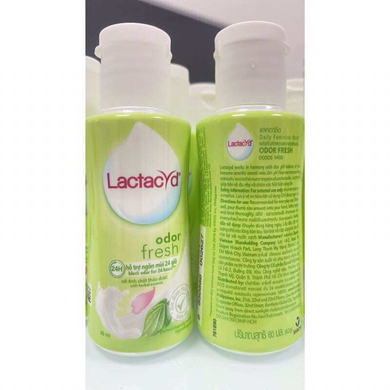 Dung dịch vệ sinh phụ nữ Lactacyd Odor 60ml