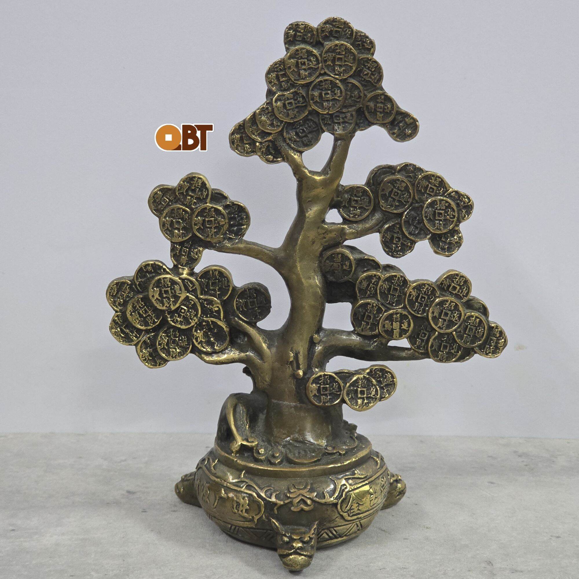 Cây tài lộc bằng đồng