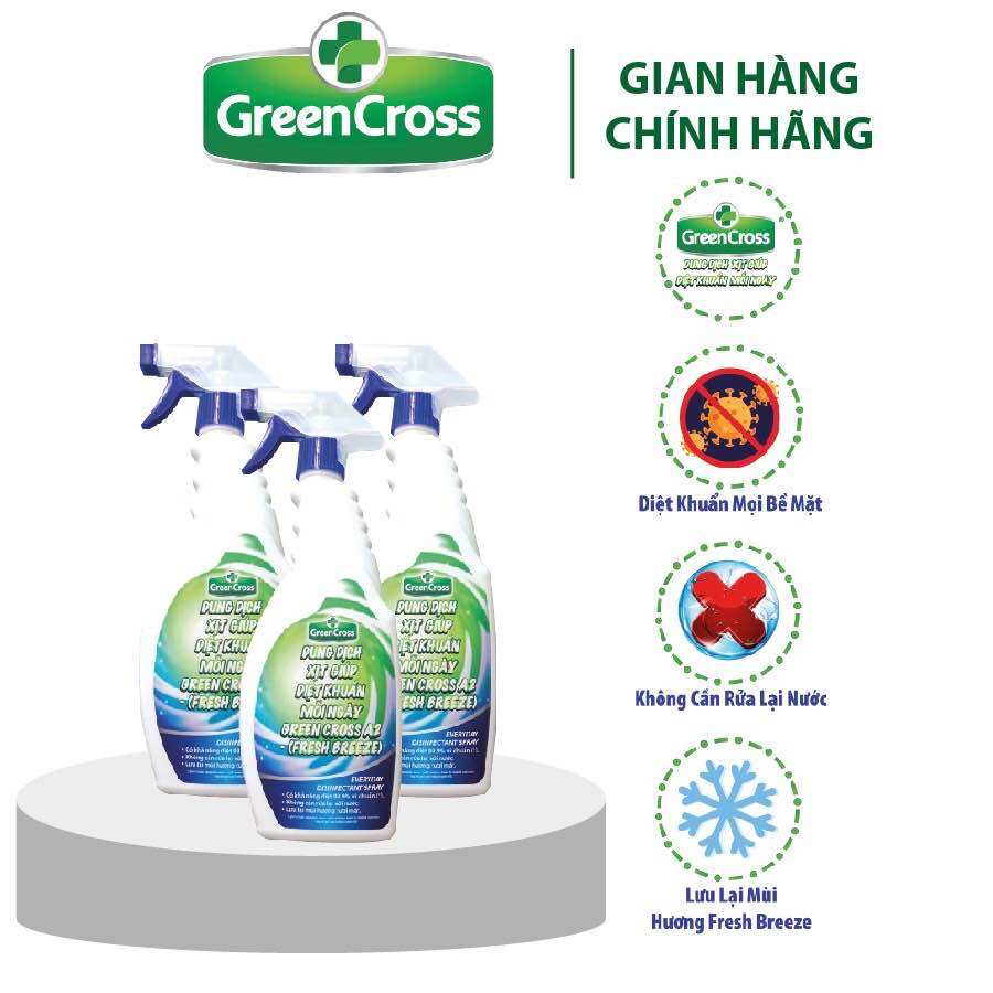Xịt Khuẩn Đồ Chơi Trẻ Em GREEN CROSS A2 500ml