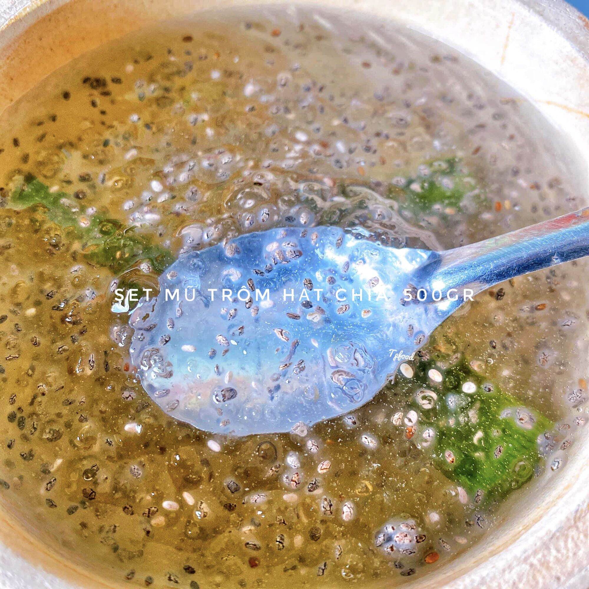 Set mũ trôm hạt chia 500g
