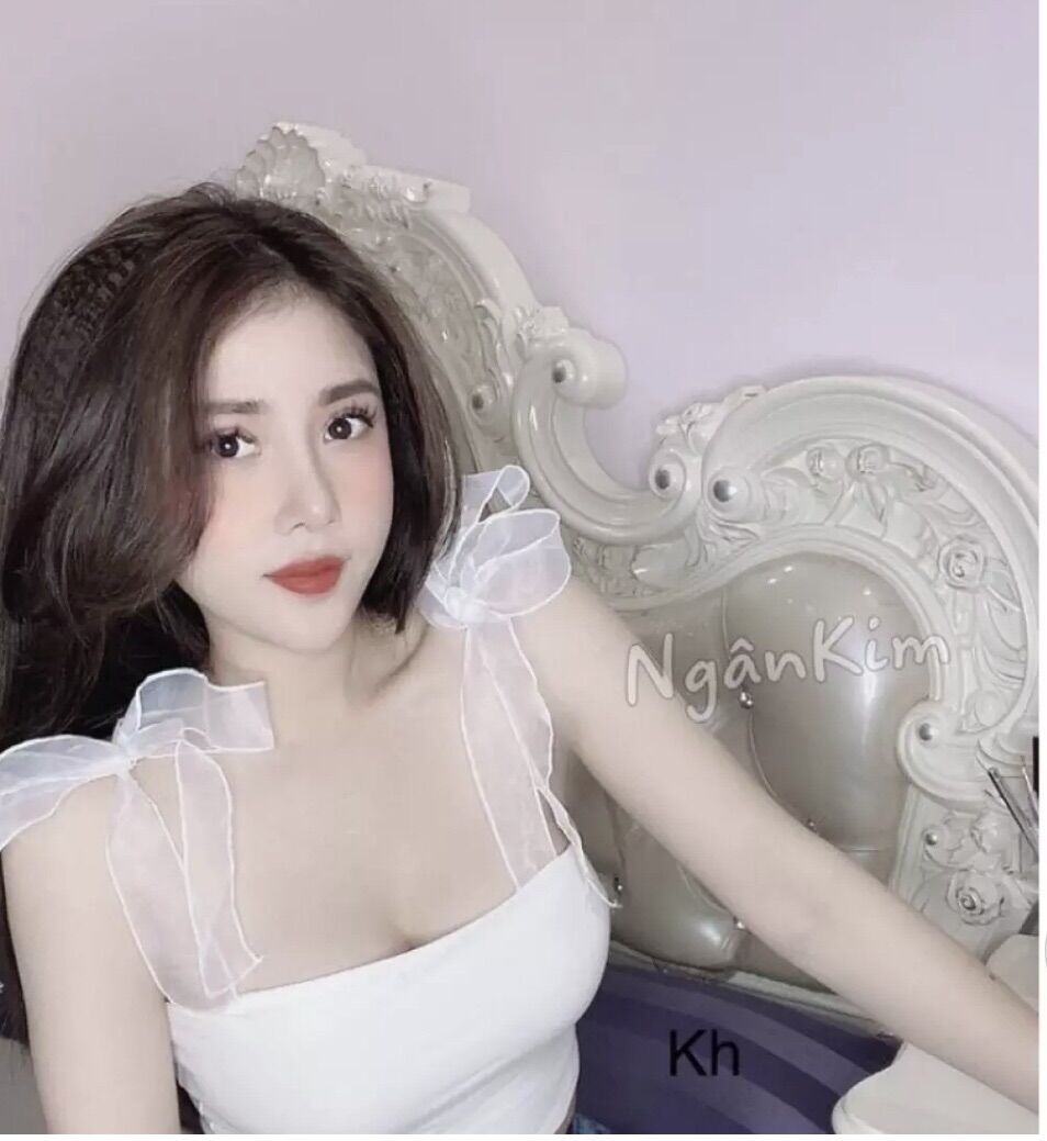 [HOÀN TIỀN 50K + ÁP MÃ GIẢM SÂU 8%] STYLE ĐẸP 😍#HOT GIRL ÁO HAI DÂY CROPTOP NGANG CỘT NƠ VAI FORM 45KG