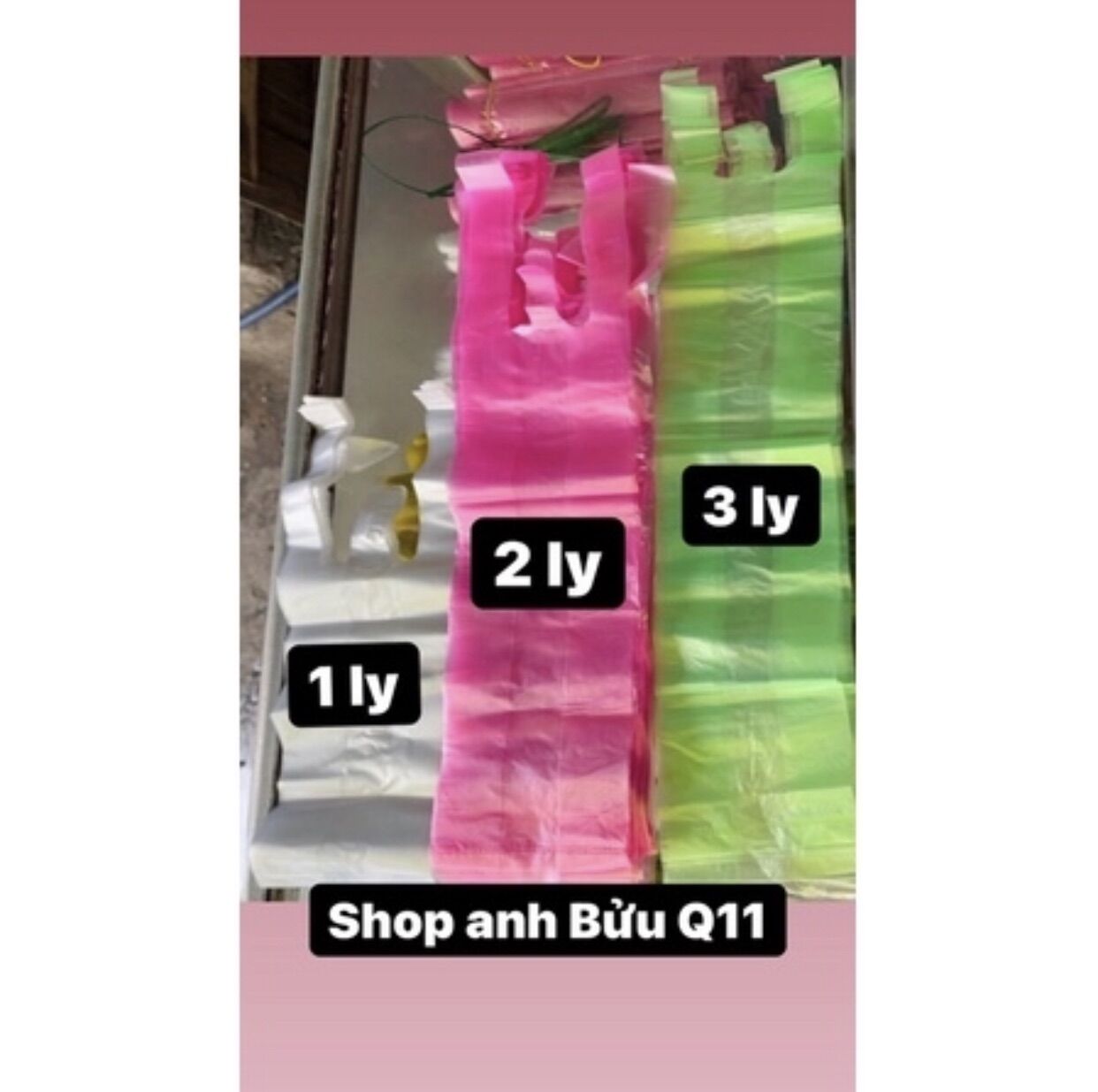 100g-1kg túi hai quai đựng ly/chai