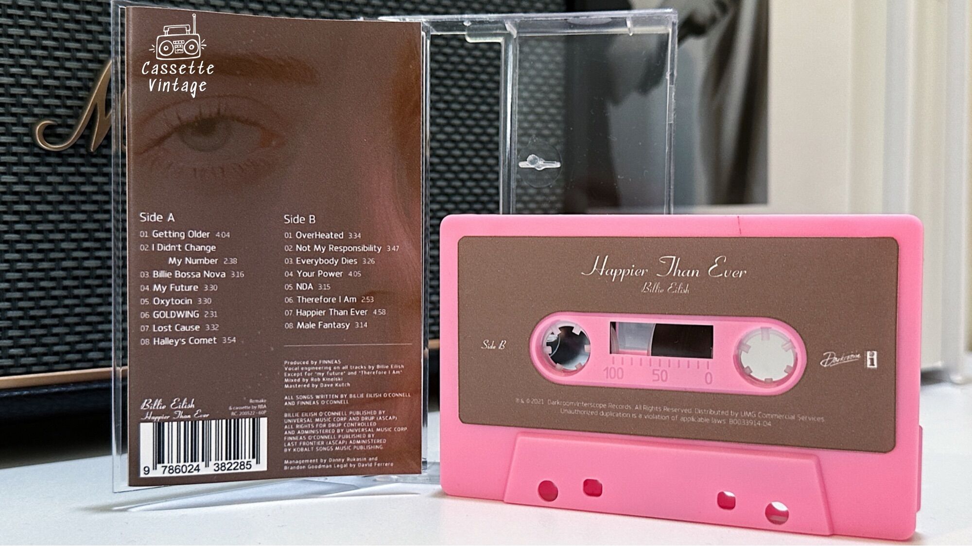 Băng cassette Happier Than Ever - Billie Eilish Màu Hồng