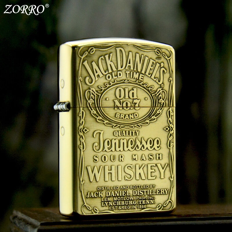 Bật lửa zorro khắc 2 mặt whiskey cực đẹp