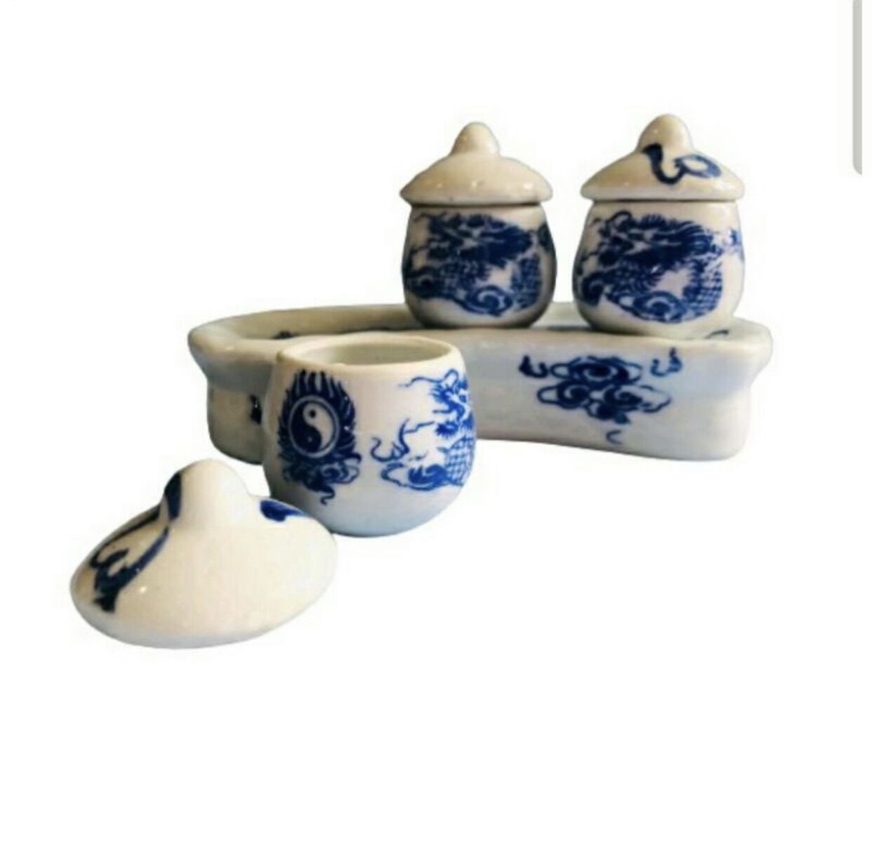 Bộ chung 3 thờ cúng có nắp Bát Tràng