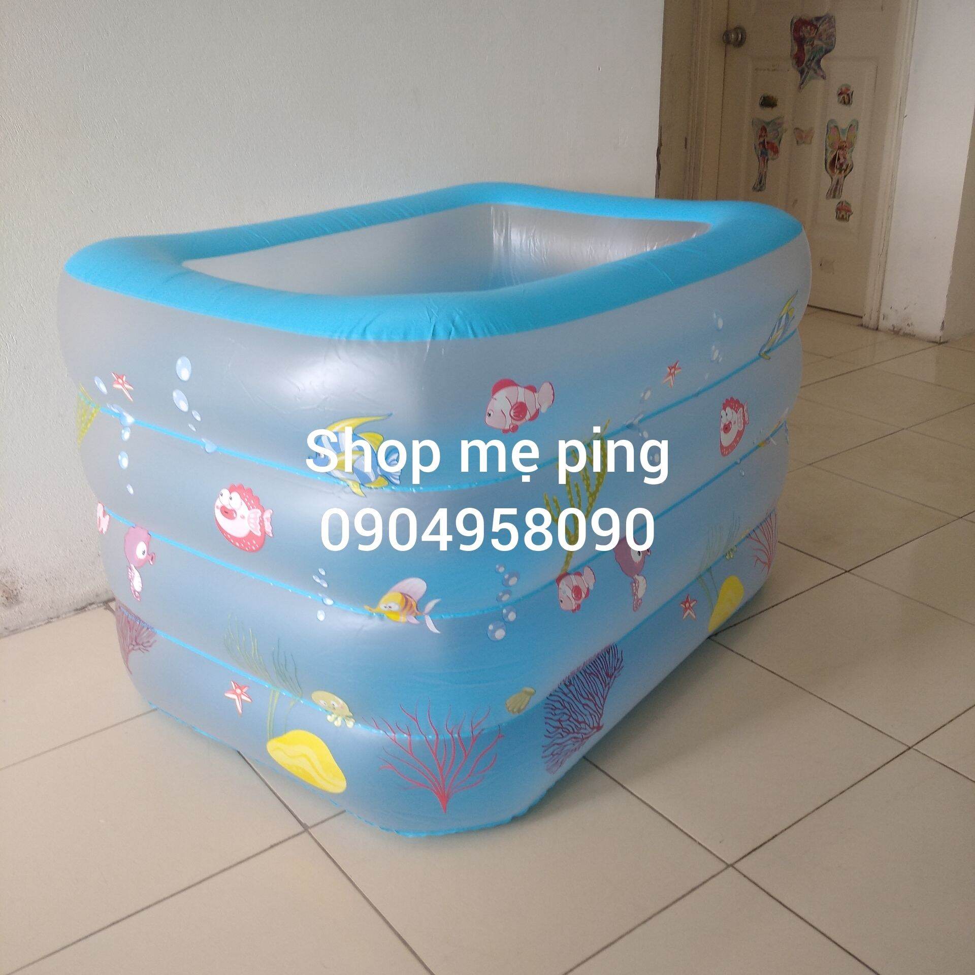 Bể bơi 4 tầng thành cao 72cm cho bé tập bơi