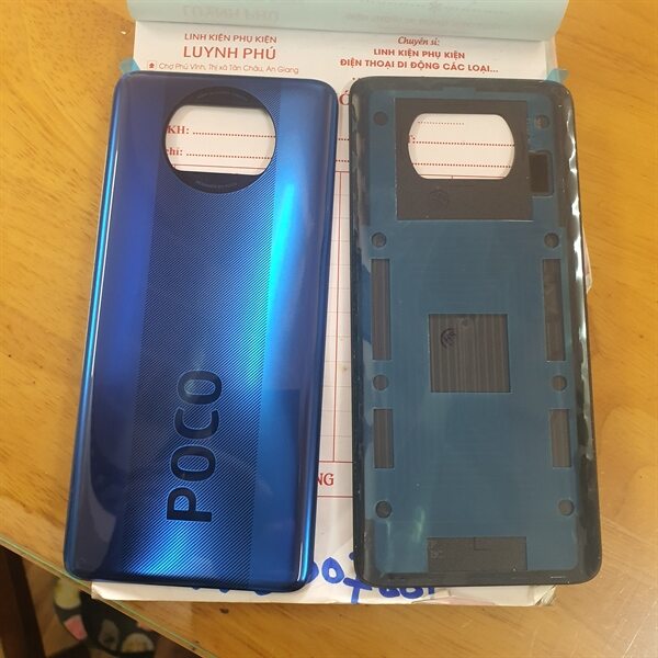 Nắp lưng poco X3/x3 pro (lưng kính)