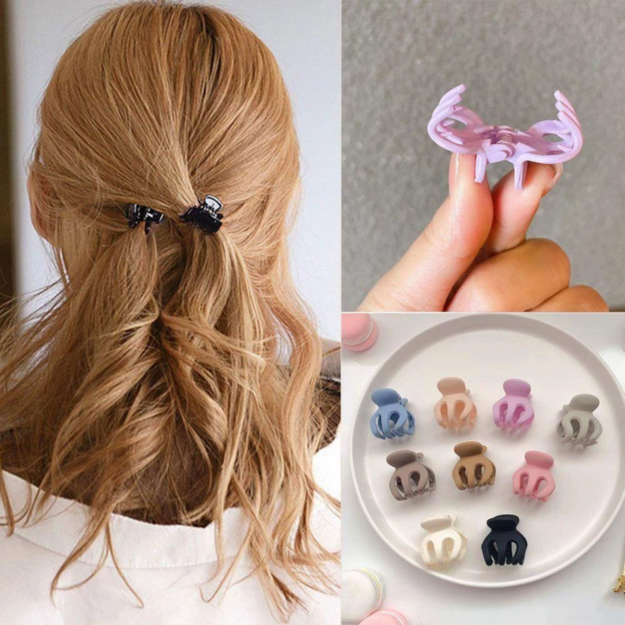 Set of 2 Mini Flower Hair Clips Bella Brooch