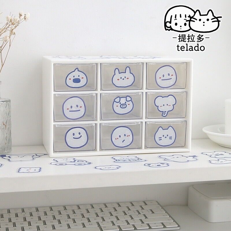 Set Nhãn Dán Sticker Trong Suốt Chống Thấm Nước