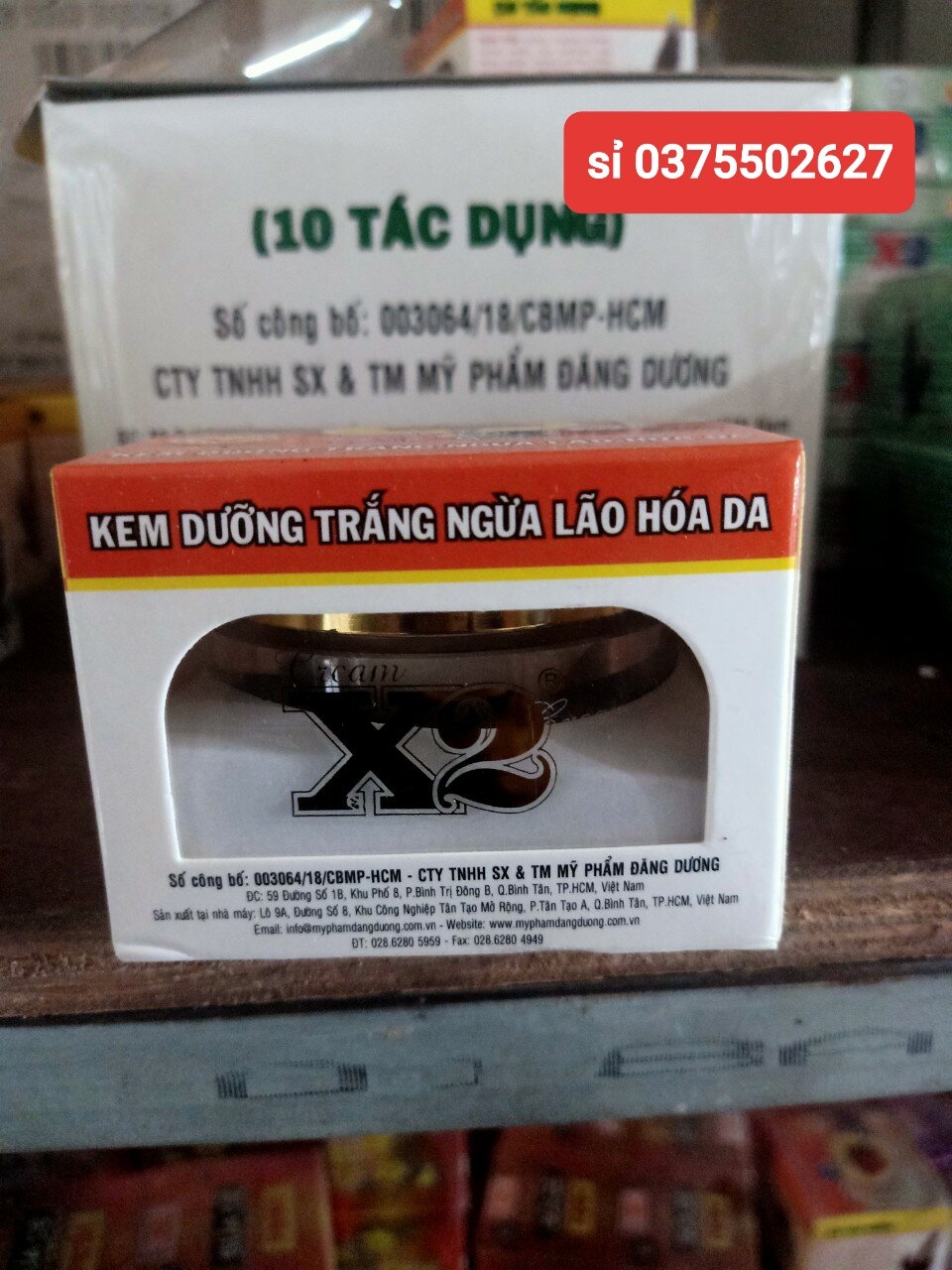 Kem x2 dưỡng trắng da mặt 10 tác dụng
