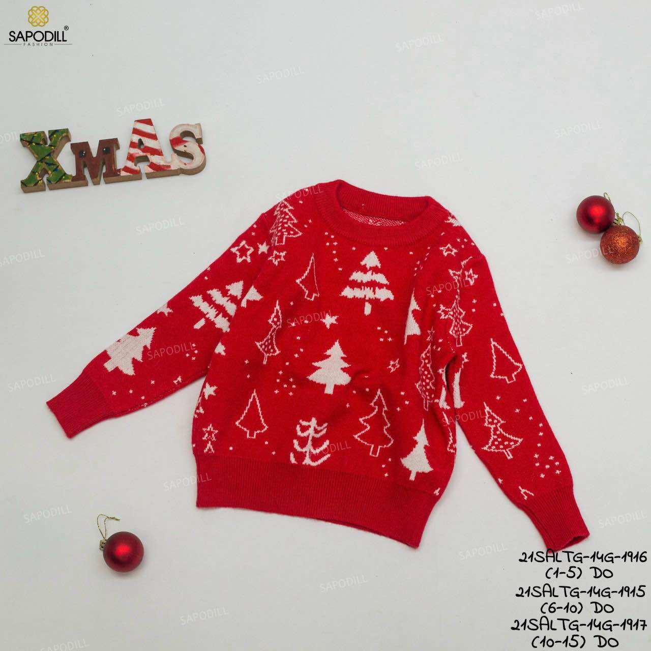 Áo len noel cho mẹ và bé 9-55kg