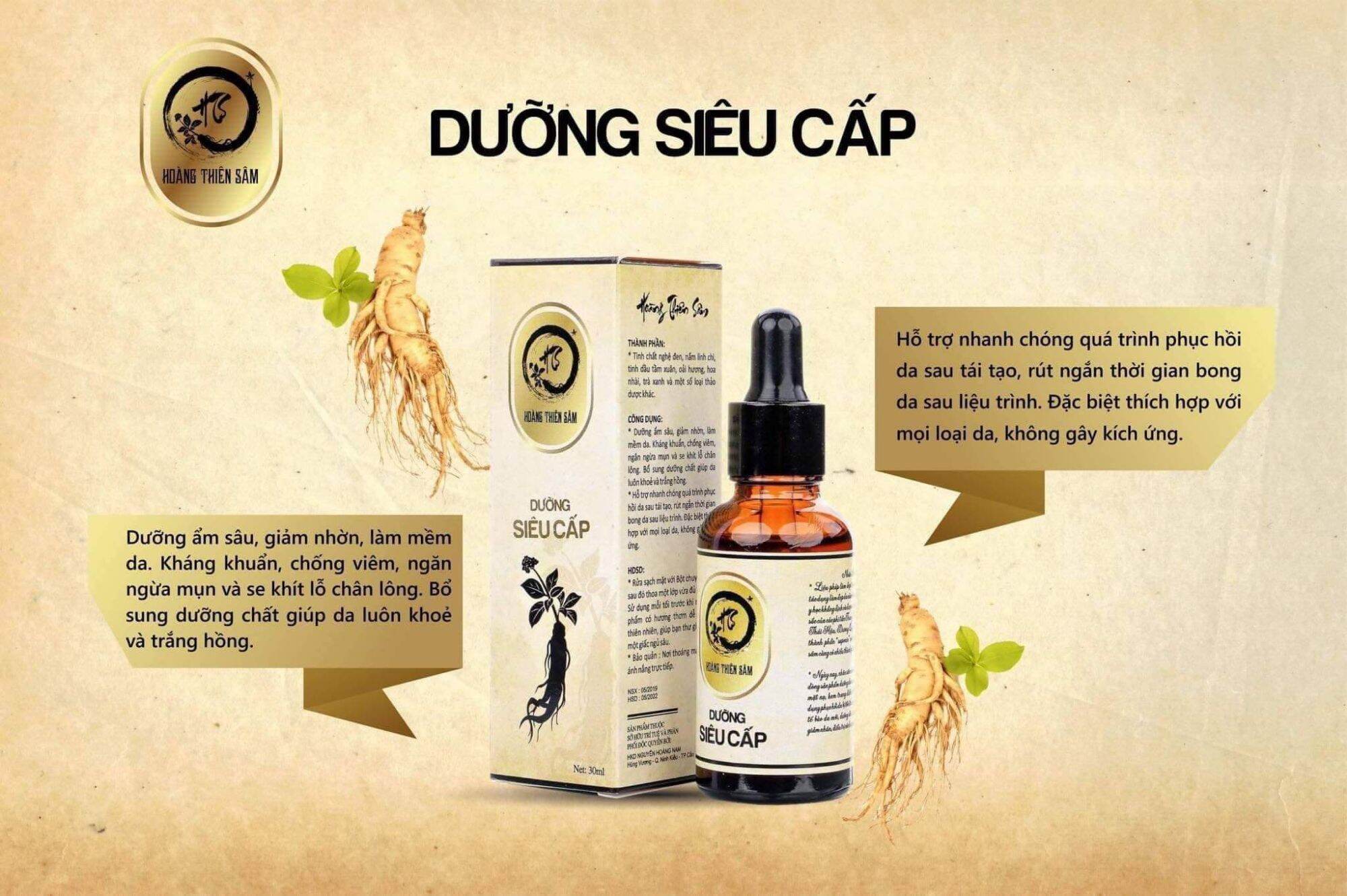 Dưỡng Da Hoàng Thiên Sâm 30Ml