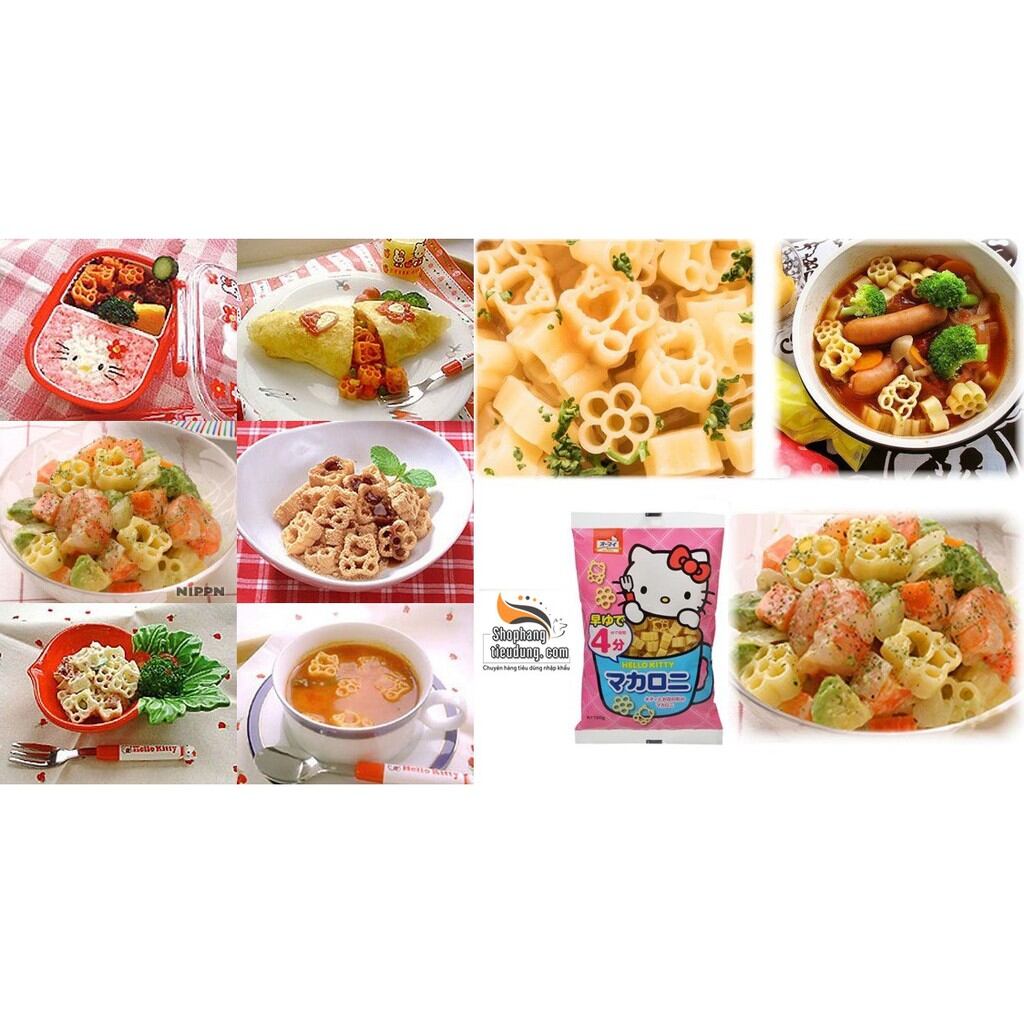 (DATE 2025)Mì, nui hình hello kitty và hoa 150gr Nhật Bản