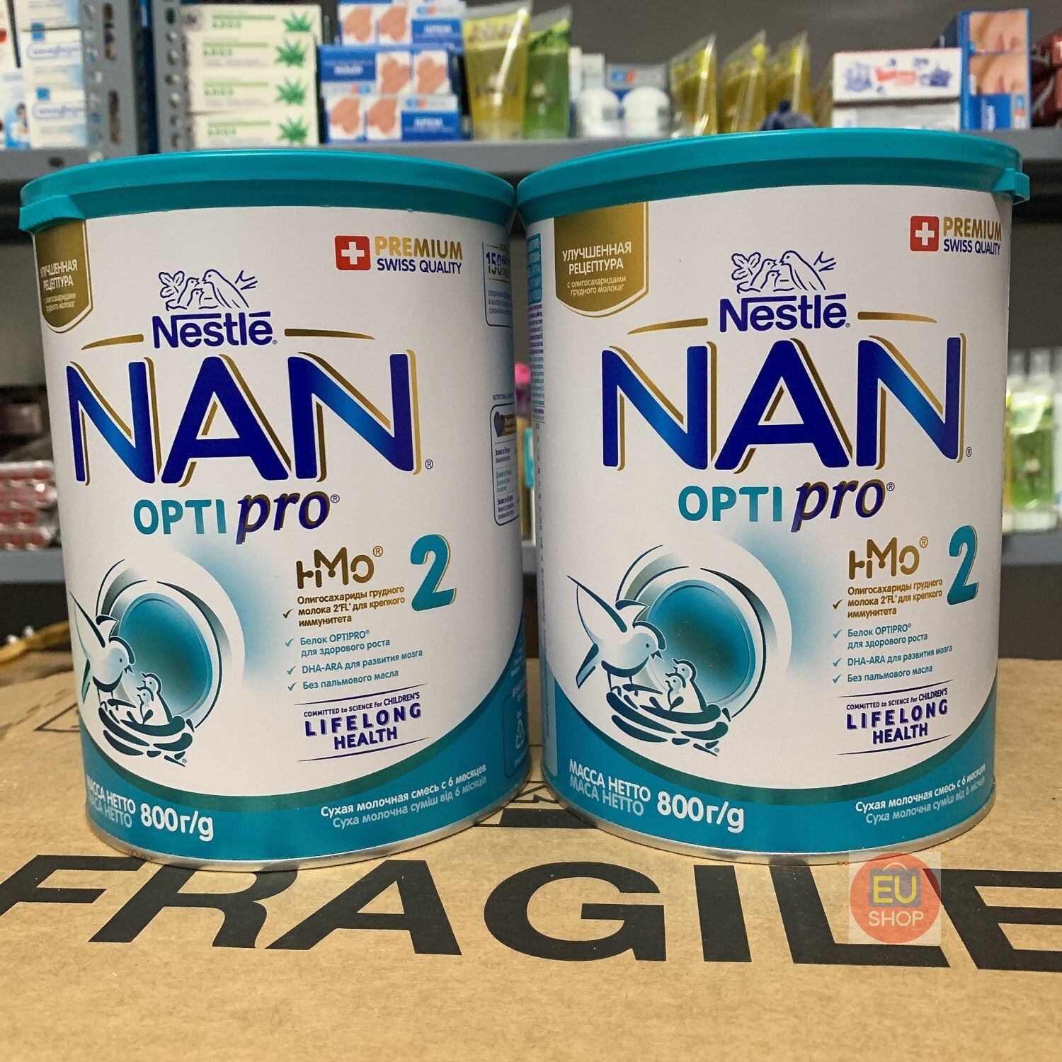 Sữa bột NAN OPTIPRO ® HMO Nga  - Hộp 800Gr