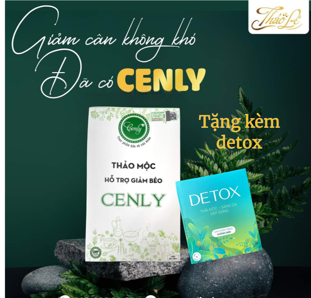 Thảo mộc giảm cân an toàn ceniy tặng kèm 15viên detox