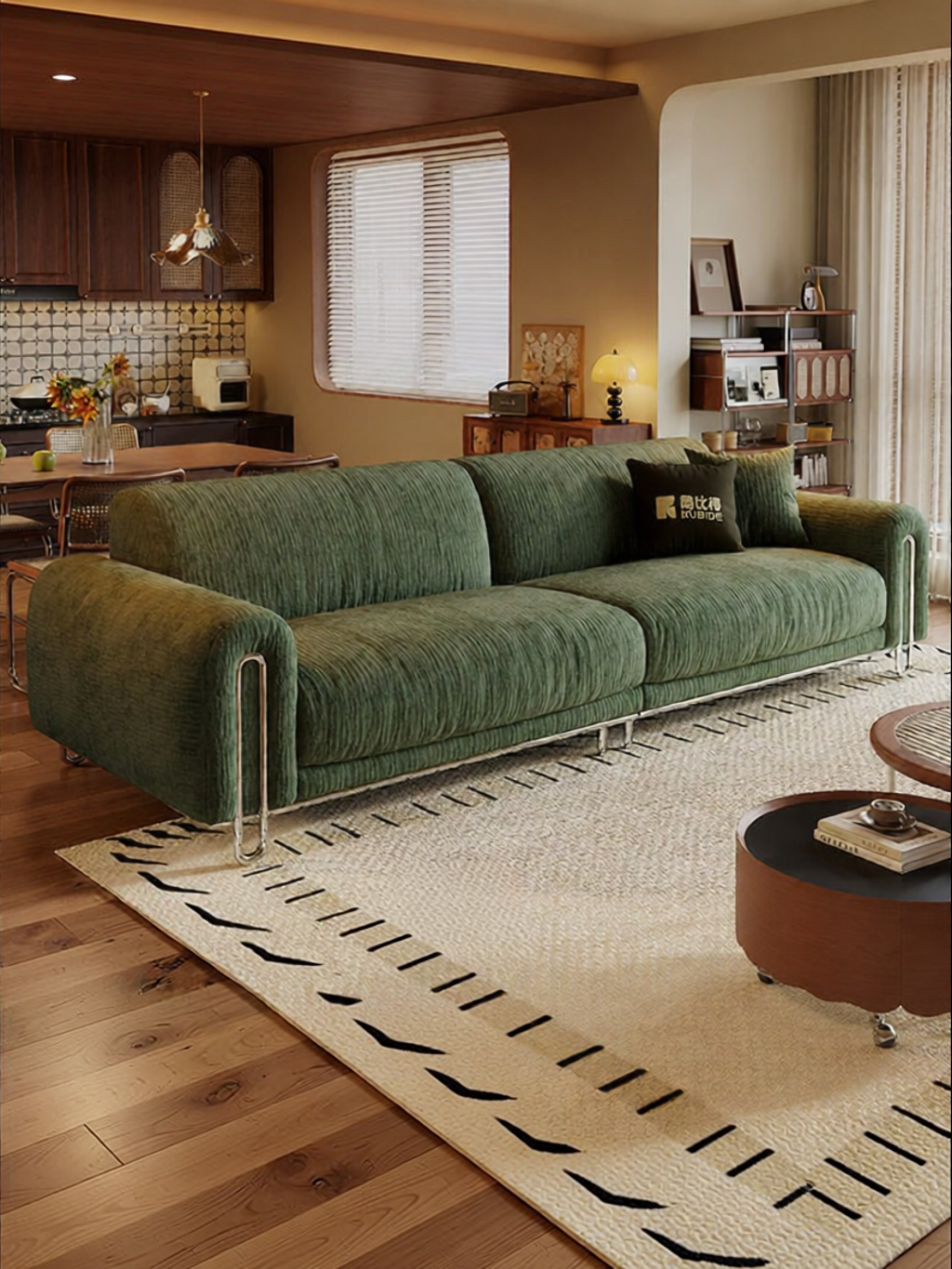 KUBIDE | Compact Modern Minimalist Vintage Fabric Sofa Giá 28,305,000 Đồng*Miễn phí vận chuyển