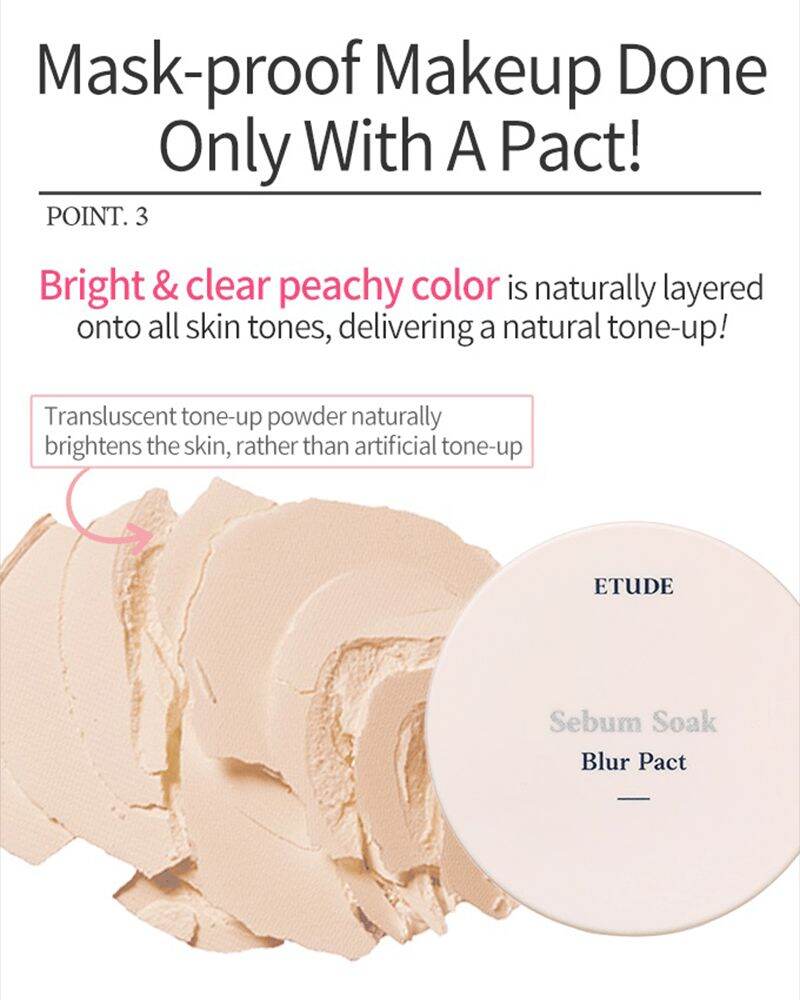 (HSD 10/2026) Phấn phủ Etude Sebum Soak Powder / Pact / Zero Sebum Powder