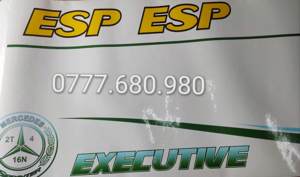 BỘ TEM XE MERCEDES SPRINTER 16 CHỖ ( MERCEDES VUÔNG )